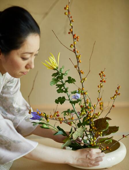 Aman Kyoto, Japan - Ikebana Flower Arranging