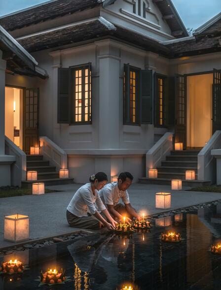 Amantaka, Laos - Loy Krathong